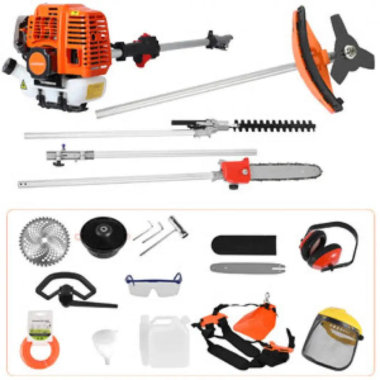 Professional 5 In 1 Gas Powered Garden Multi Tool Trimmer