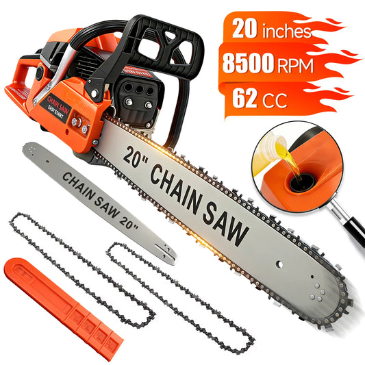 Professional Gas Powered Brushless Chainsaw For Garden Farm Wood Cutting