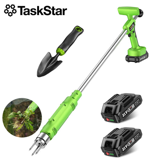 TaskStar Electric Weed Puller With 3 Steel Claws For Garden Roots
