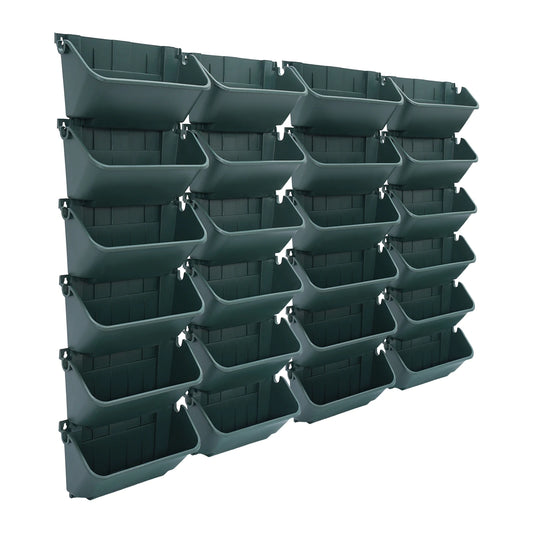 24 Cell Modular Vertical Wall Planter Indoor Outdoor Gardening