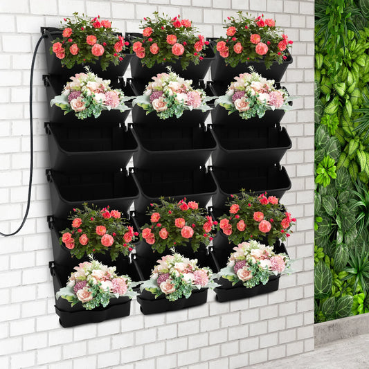 Bymaocar Vertical Wall Planter With Self Watering Timer