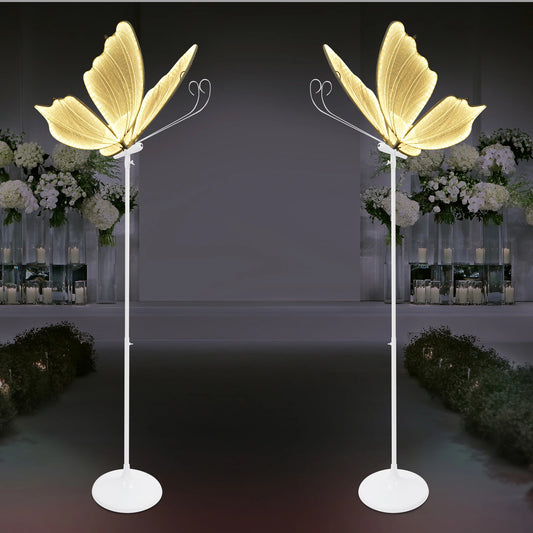 Elegant Butterfly LED Floor Lamp For Home And Wedding Celebration