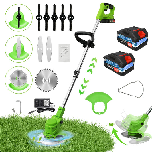 Brushless Cordless Electric Lawn Mower Edger Grass Trimmer