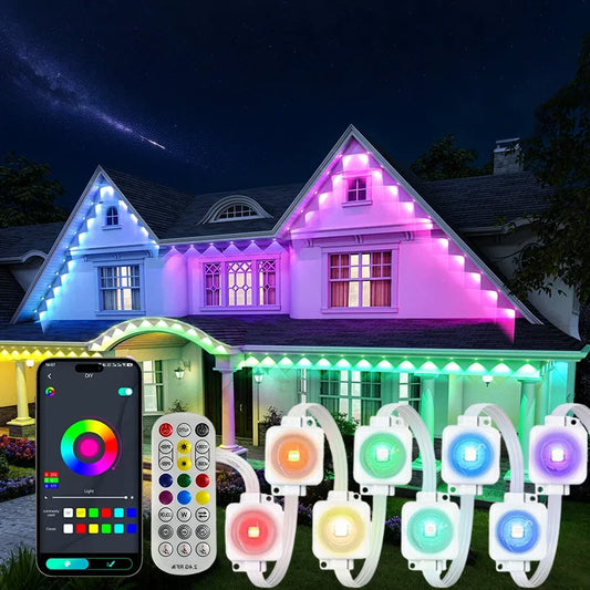 MIMIRGB Waterproof Permanent Outdoor Landscape String Lights