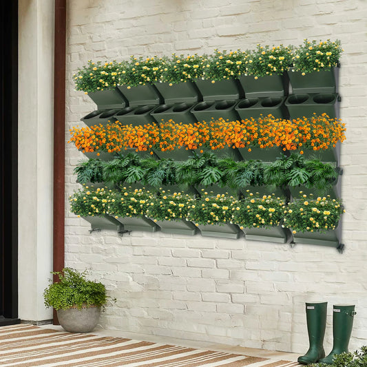 Bymaocar Wall Mounted Hanging Planters Vertical Garden Flower Pot Holders